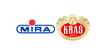 Logotipi kompanija Mira i Kraš, proizvođača konditorskih proizvoda