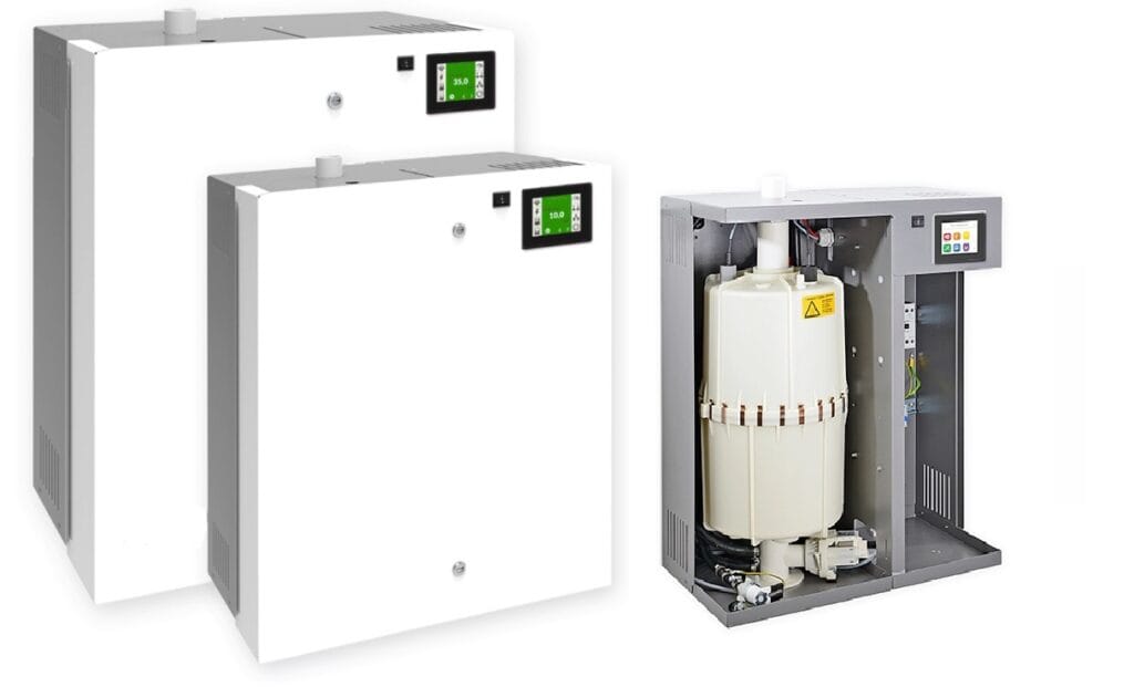 Fleksibilni ovlaživači vazduha sa ekranom na dodir i prikazom unutrašnje komore za proizvodnju pare