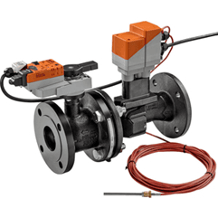 Regulacioni kuglasti ventil sa elektro-pogonom i temperaturnim senzorom
