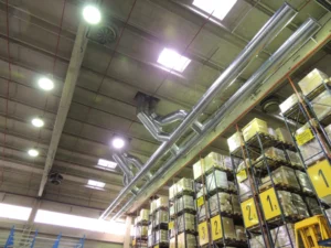 Sintra sistem distribucije vazduha u visokoregalnom skladištu