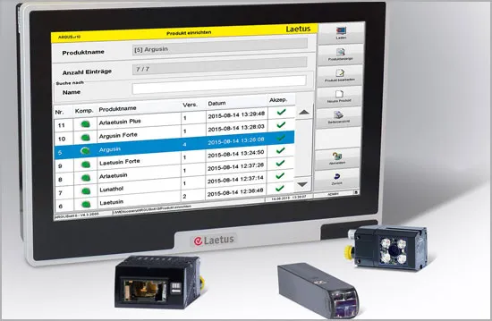 Laetus ARGUS sistem za inspekciju i kontrolu serijalizacije proizvoda sa ekranom i čitačima kodova
