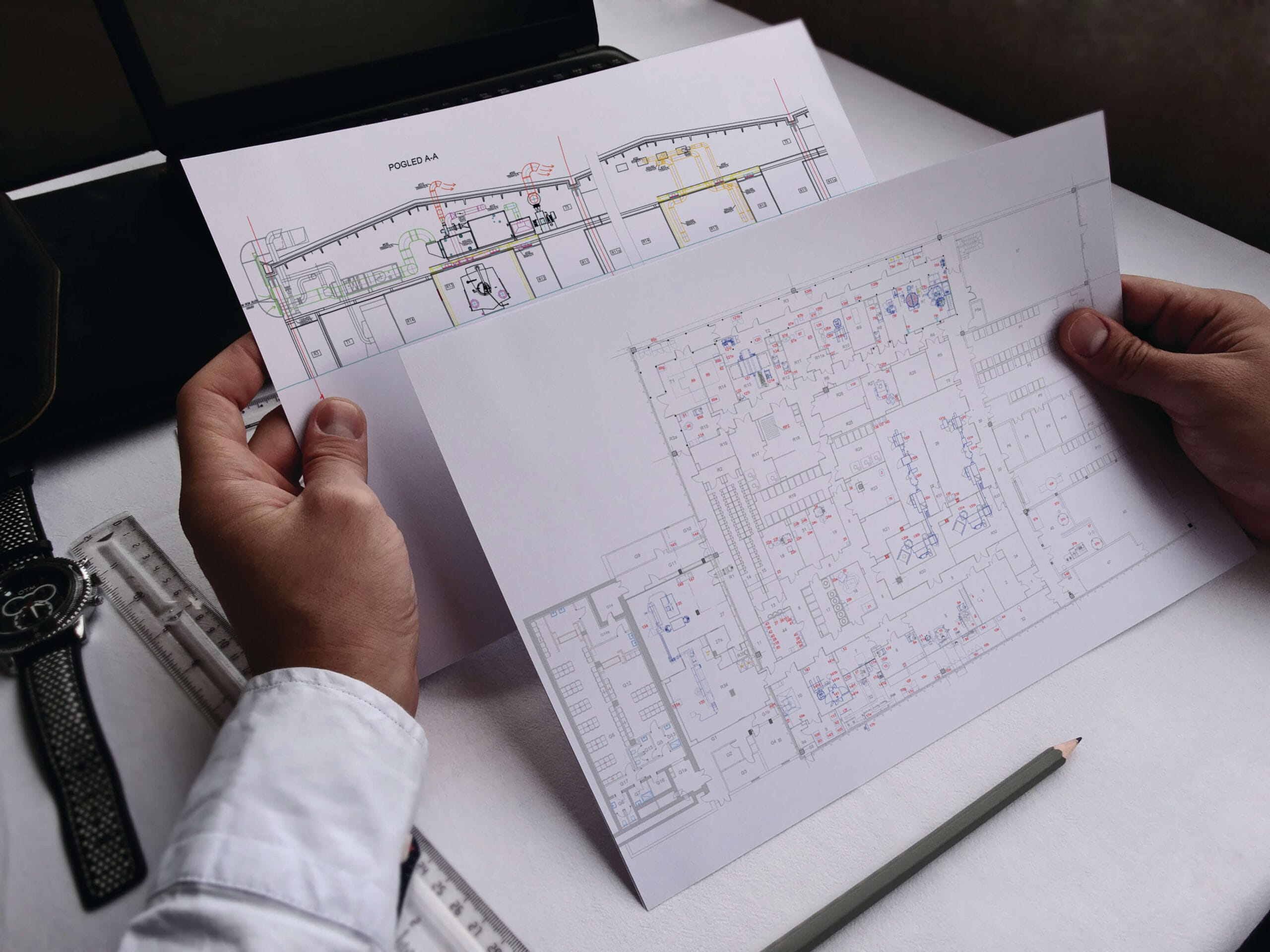 Pogled u projektovane planove