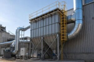 prikaz instaliranog sistema otprašivanja u industrijskom okruženju